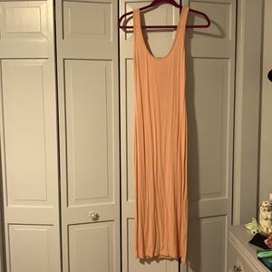 Size small peach midi dress